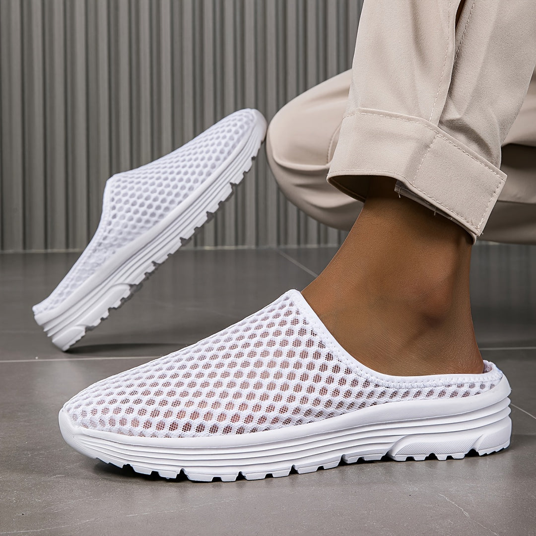 Heren Pantoffels | Instapper met Hol Design | Ademend Mesh | Lichtgewicht & Duurzaam