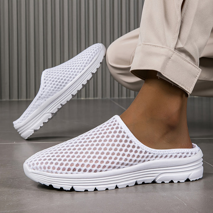 Heren Pantoffels | Instapper met Hol Design | Ademend Mesh | Lichtgewicht & Duurzaam