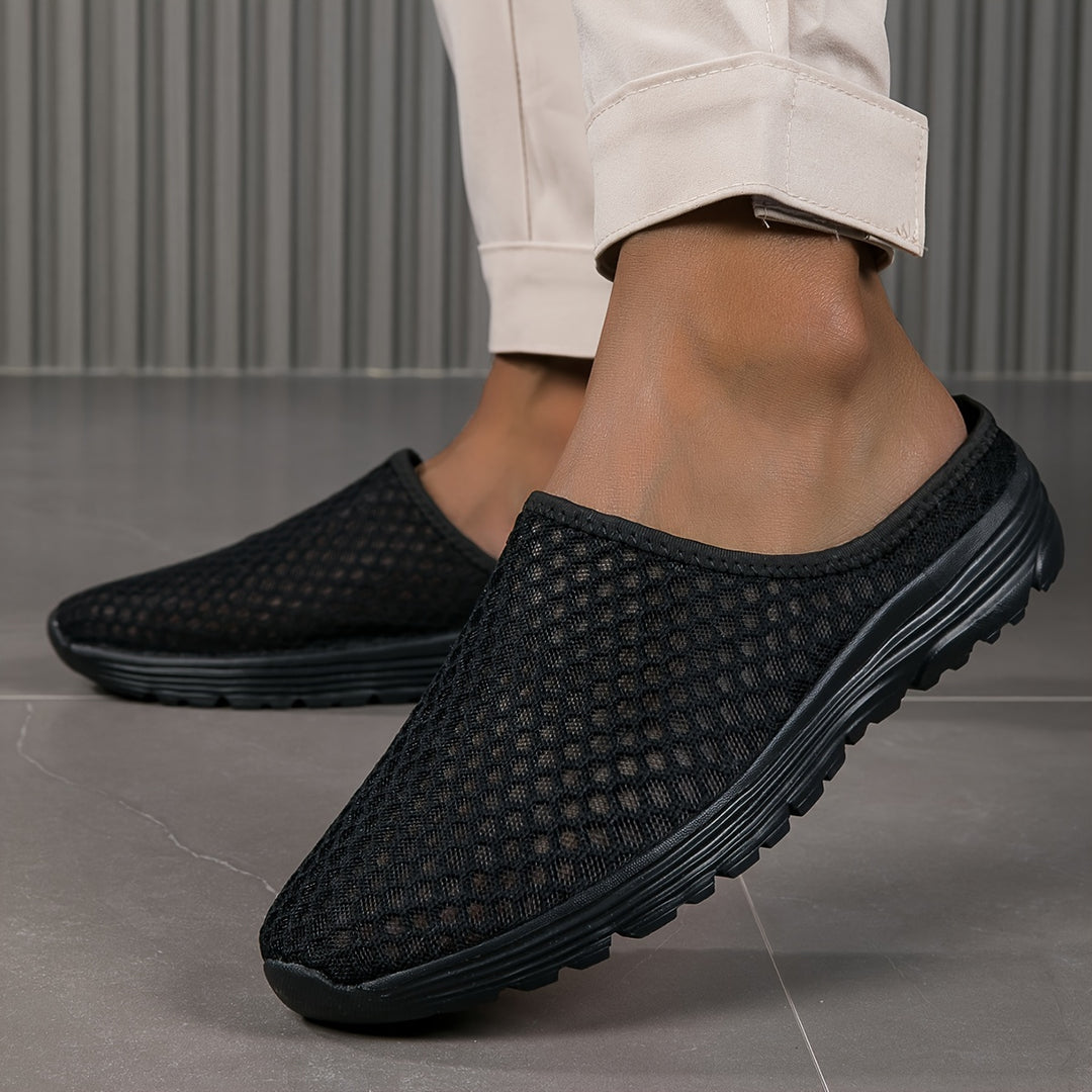 Heren Pantoffels | Instapper met Hol Design | Ademend Mesh | Lichtgewicht & Duurzaam