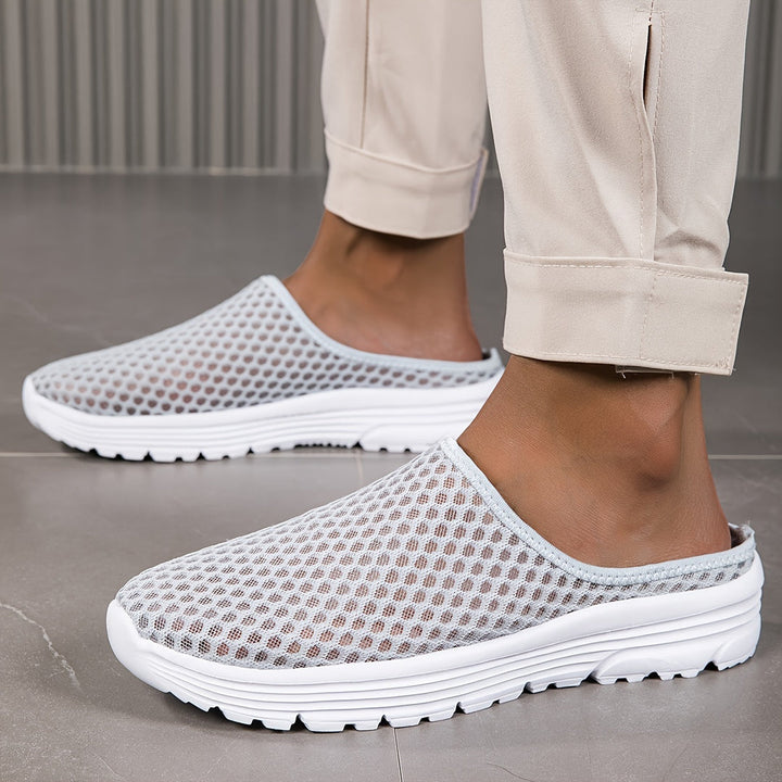 Heren Pantoffels | Instapper met Hol Design | Ademend Mesh | Lichtgewicht & Duurzaam