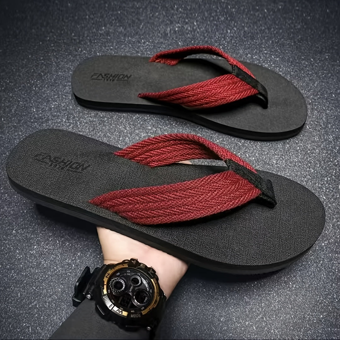 Heren Pantoffels | Zomer Stijl | Slip-On Stranddesign | EVA Zool & Stoffen Bovenkant