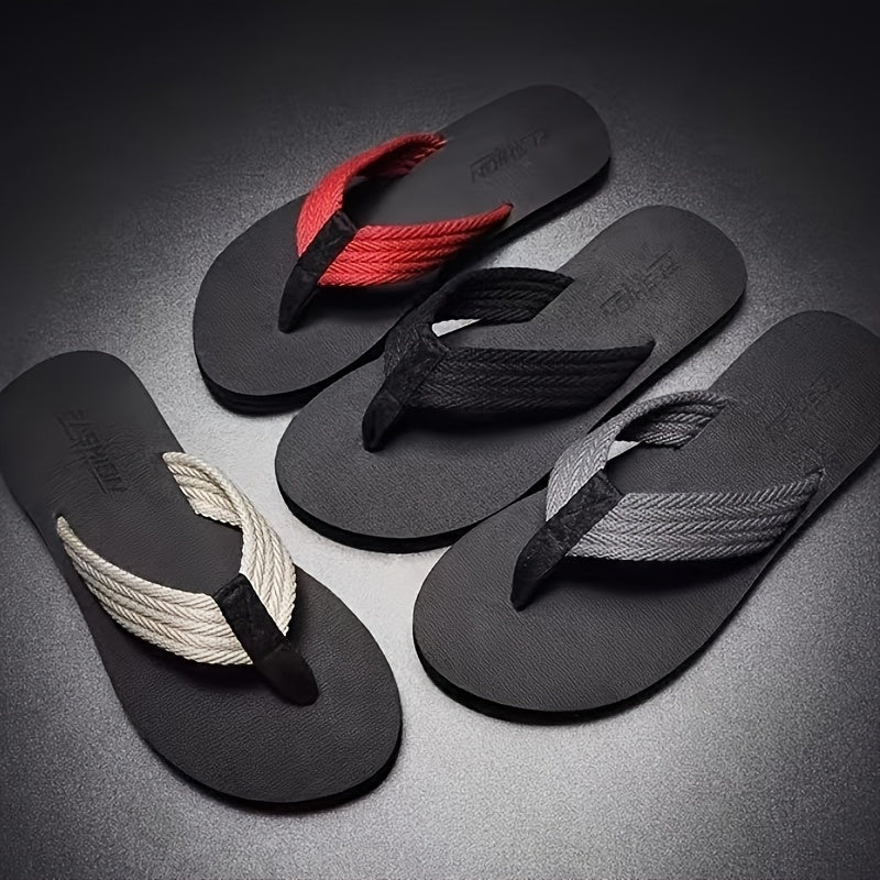Heren Pantoffels | Zomer Stijl | Slip-On Stranddesign | EVA Zool & Stoffen Bovenkant
