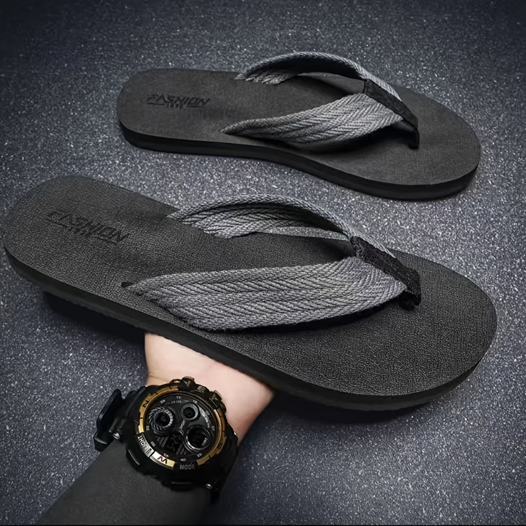 Heren Pantoffels | Zomer Stijl | Slip-On Stranddesign | EVA Zool & Stoffen Bovenkant