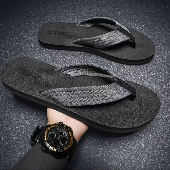 Heren Pantoffels | Zomer Stijl | Slip-On Stranddesign | EVA Zool & Stoffen Bovenkant