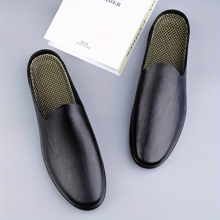 Heren Muilezelschoenen | Gespleten Koeienleer & Hol Design | Antislip Rubberen Zool | Casual Outdoor Schoenen