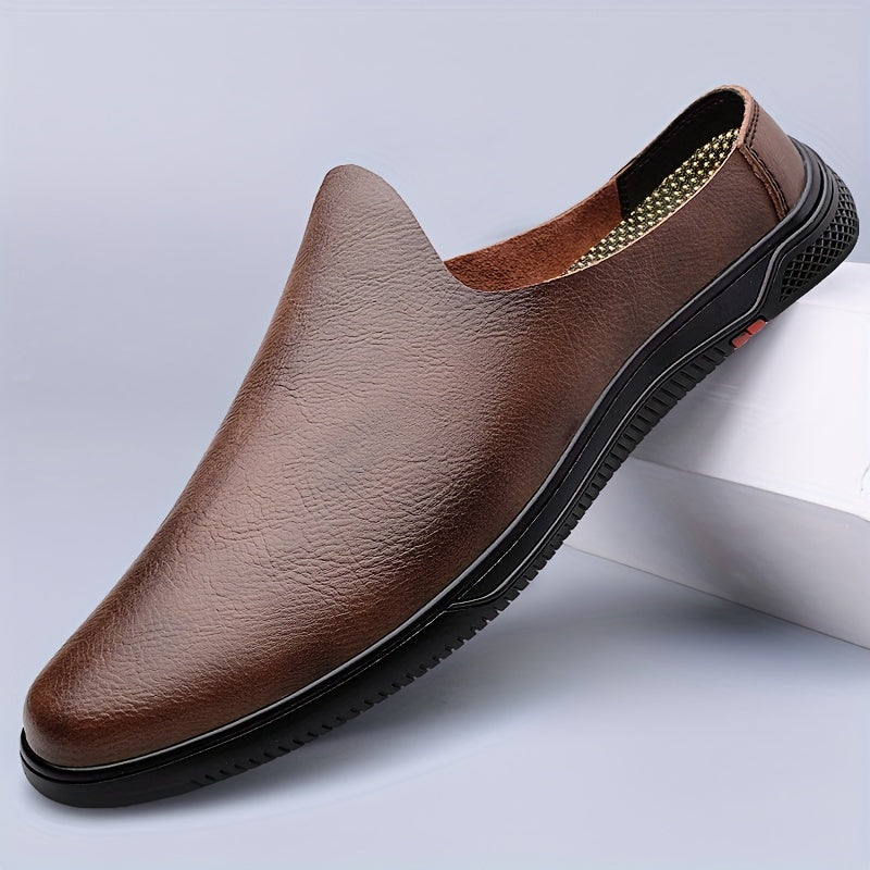Heren Muilezelschoenen | Gespleten Koeienleer & Hol Design | Antislip Rubberen Zool | Casual Outdoor Schoenen