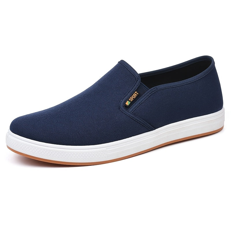 Heren Sneakers | Blauwe Slip-On Loafers | Elastische Zijband & Antislipzool | Ademend & Comfortabel