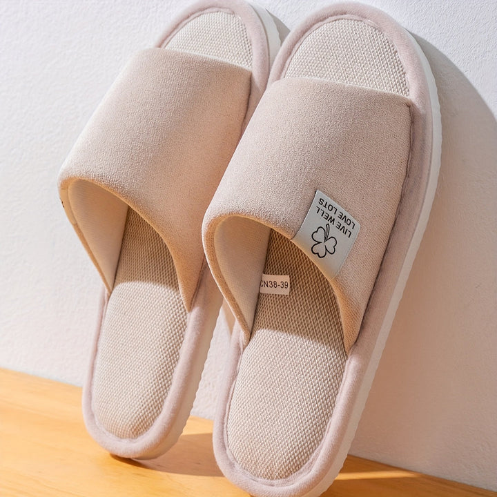 Unisex Pantoffels | Effen Kleur & Instapontwerp | Zachte Antislip EVA-Zool | Voor Thuis & Kantoor