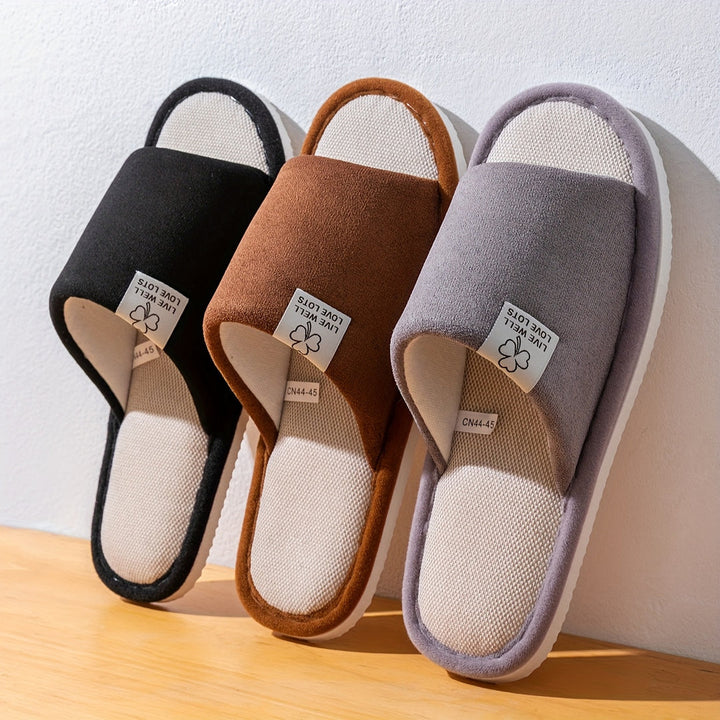 Unisex Pantoffels | Effen Kleur & Instapontwerp | Zachte Antislip EVA-Zool | Voor Thuis & Kantoor