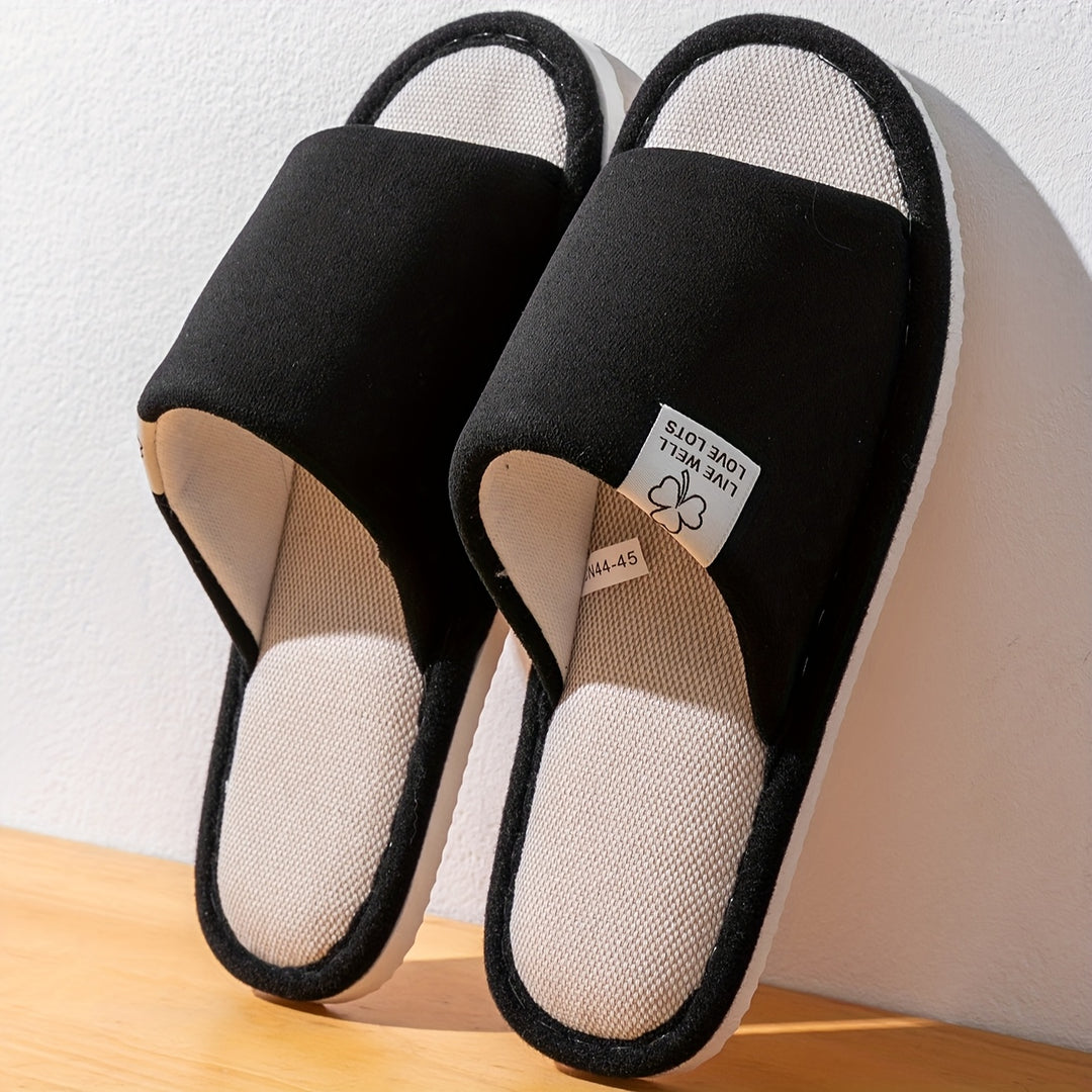 Unisex Pantoffels | Effen Kleur & Instapontwerp | Zachte Antislip EVA-Zool | Voor Thuis & Kantoor