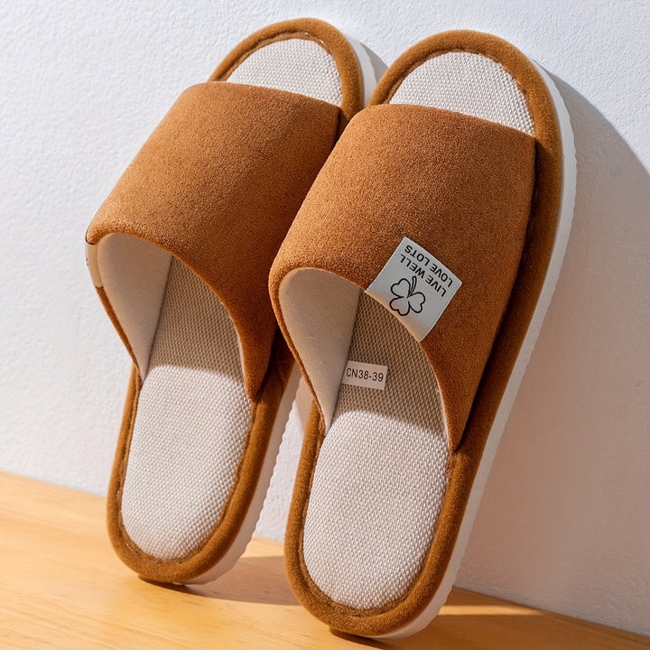 Unisex Pantoffels | Effen Kleur & Instapontwerp | Zachte Antislip EVA-Zool | Voor Thuis & Kantoor