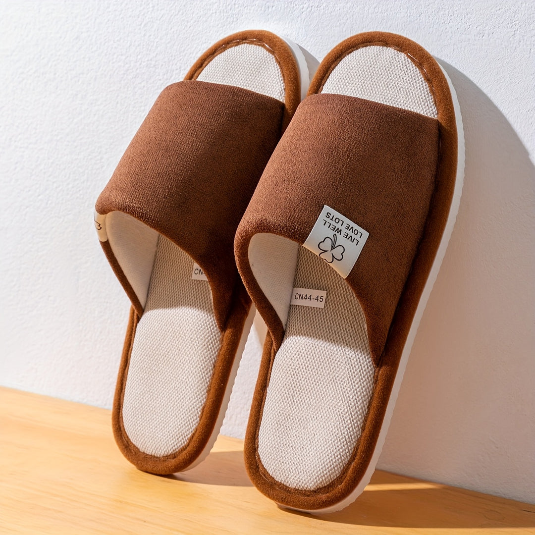 Unisex Pantoffels | Effen Kleur & Instapontwerp | Zachte Antislip EVA-Zool | Voor Thuis & Kantoor