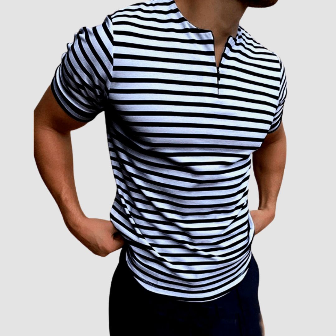 Heren T-shirt | O-Hals & Broadcloth Stof | Katoen & Polyester | Casual Voorjaar & Zomerstijl