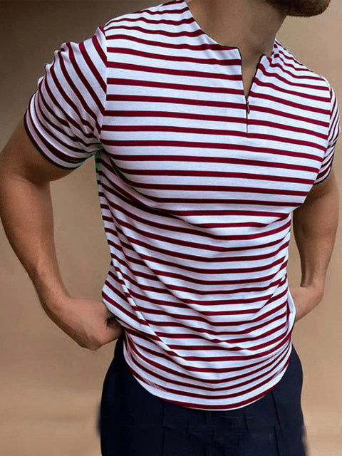 Heren T-shirt | O-Hals & Broadcloth Stof | Katoen & Polyester | Casual Voorjaar & Zomerstijl