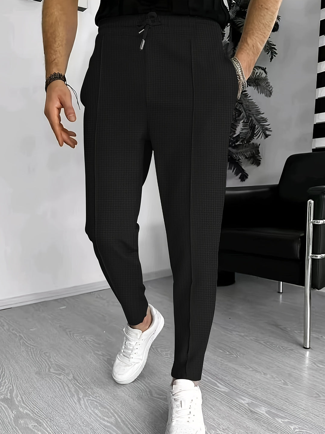 Heren Wafelbroek | Slank model | Licht Elastisch & Comfortabel | Zomer