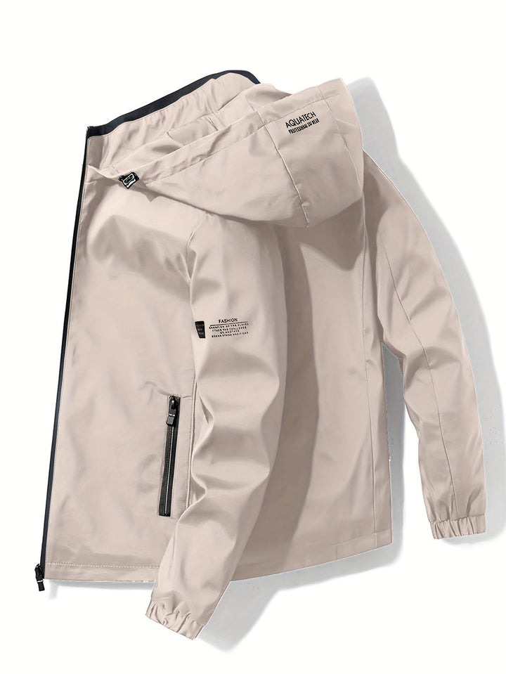 Heren Jack met Capuchon | Winddicht & Sportief | Ritssluiting | Lente