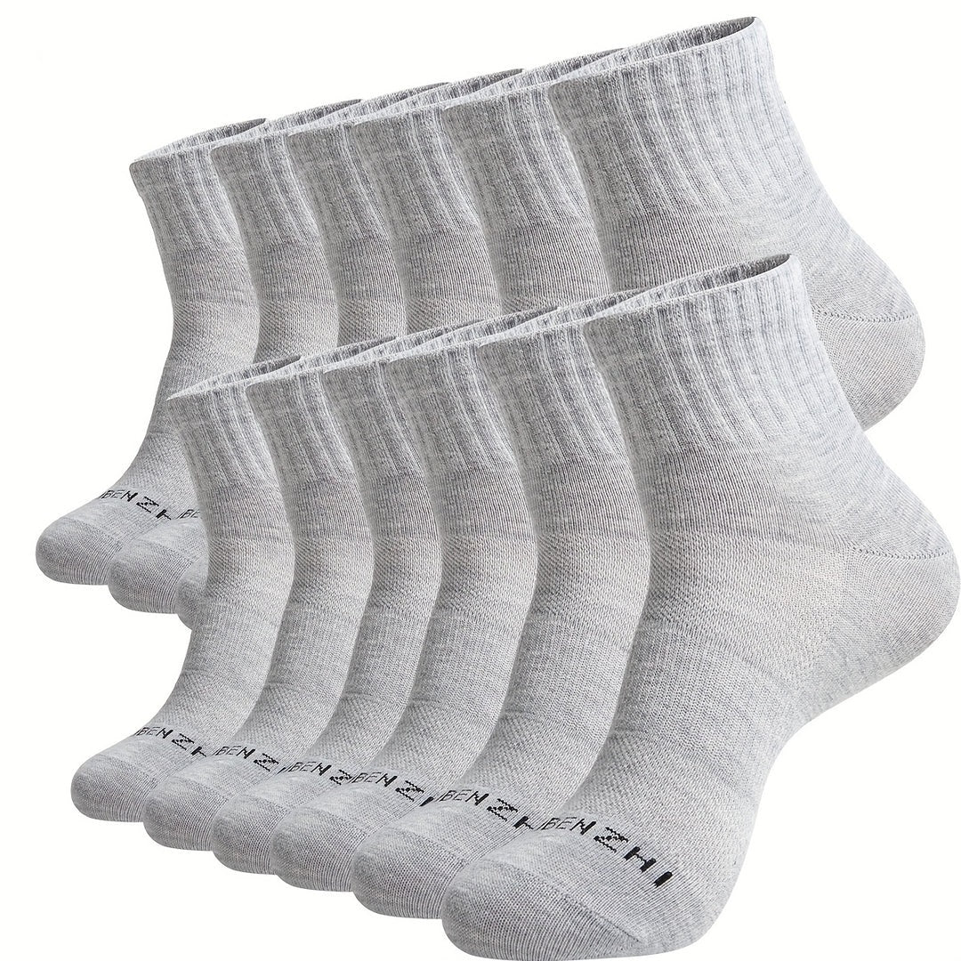Heren Sokken | Enkelmodel | Ademend Mesh & Geurwerend | Sportief Katoenmix