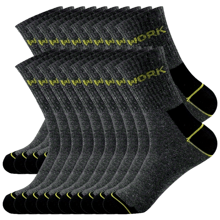 Heren Sokken | Mid-Calf Model | Ademend & Veelzijdig | Effen Polyester