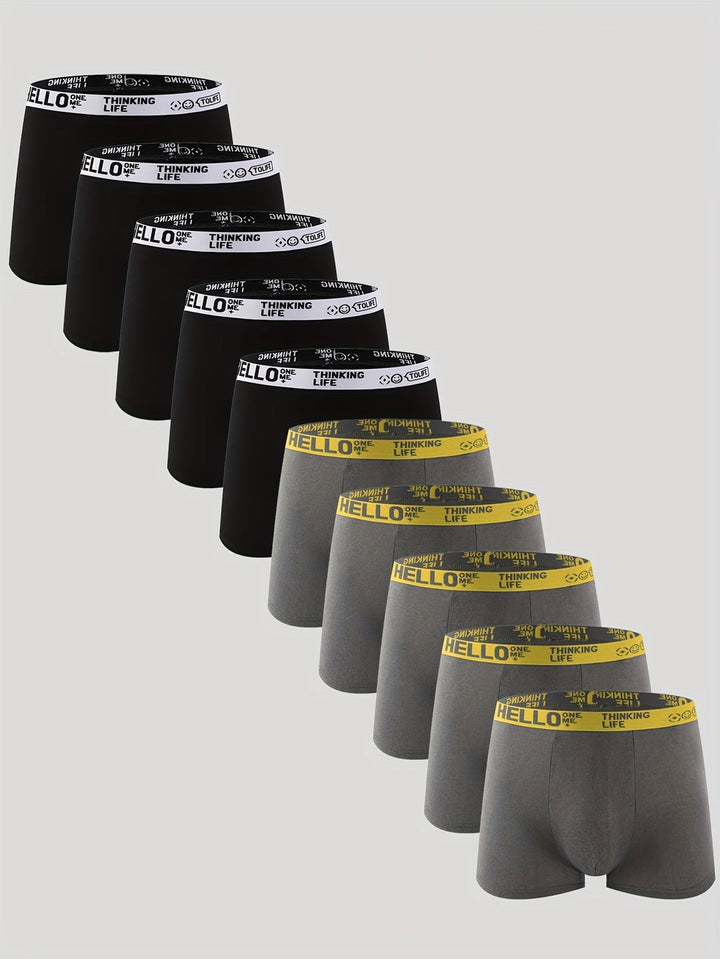 Heren Boxershorts | Sneldrogend & Elastisch | Polyester | 10 stuks