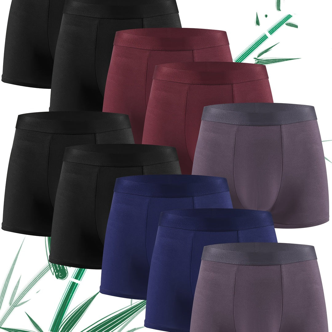 Heren Boxershorts | Zacht & Huidvriendelijk | Vochtregulerend | Bamboevezel | 10 Stuks