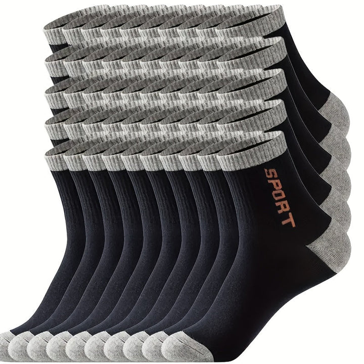Heren Sokken | Ronde Hals | Vochtregulerend & Lichtgewicht | 100% Polyester