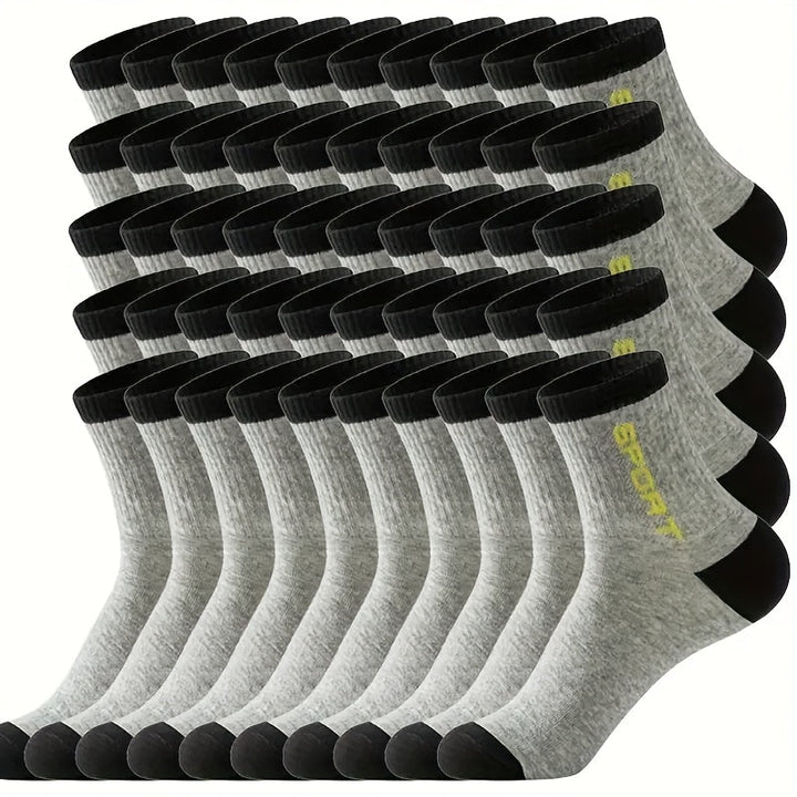 Heren Sokken | Ronde Hals | Vochtregulerend & Lichtgewicht | 100% Polyester
