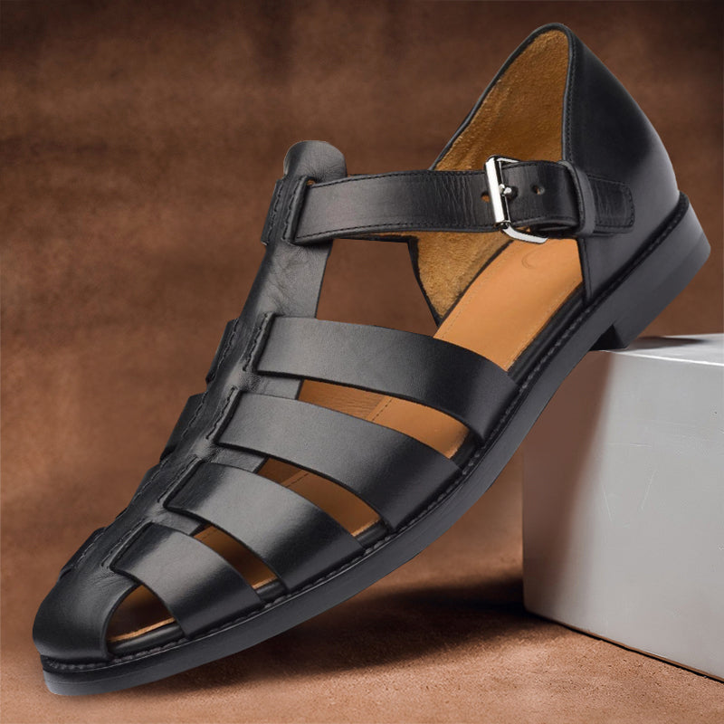 Heren Sandalen | Echt Leder | Verstelbare Riem | Elegant & Comfortabel