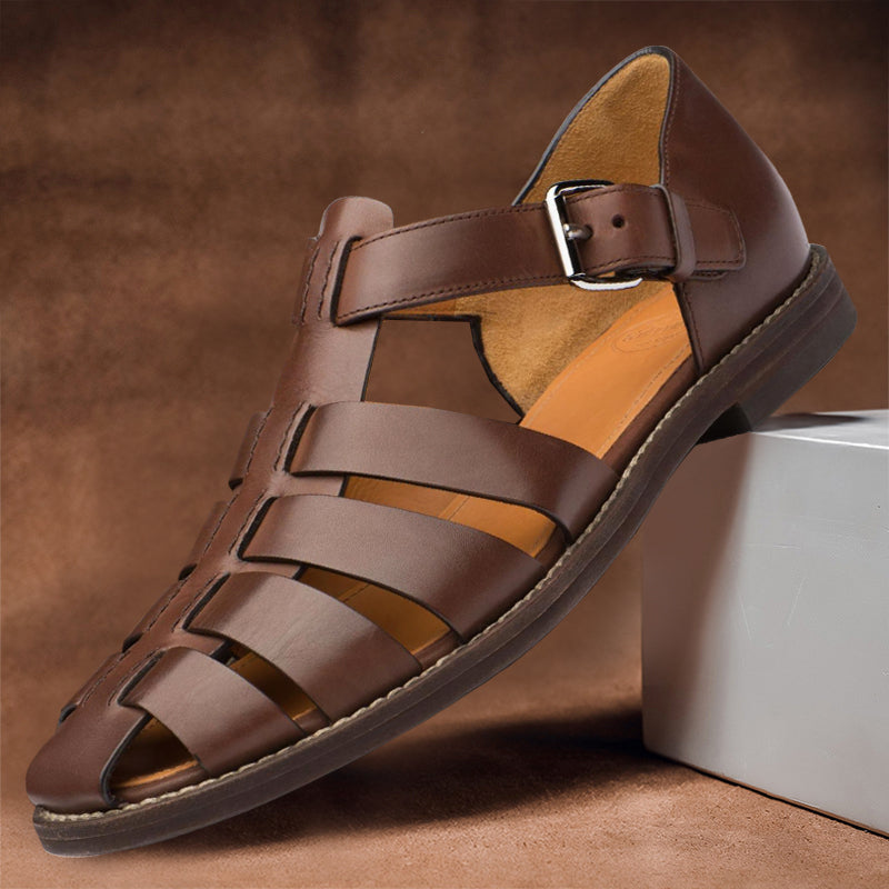 Heren Sandalen | Echt Leder | Verstelbare Riem | Elegant & Comfortabel