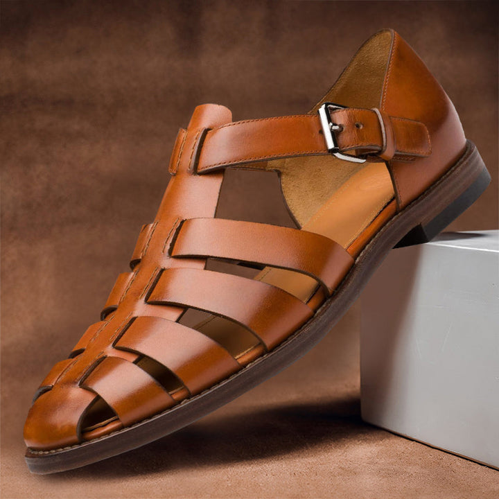 Heren Sandalen | Echt Leder | Verstelbare Riem | Elegant & Comfortabel