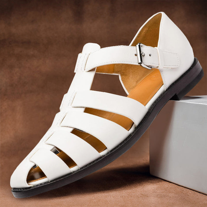 Heren Sandalen | Echt Leder | Verstelbare Riem | Elegant & Comfortabel