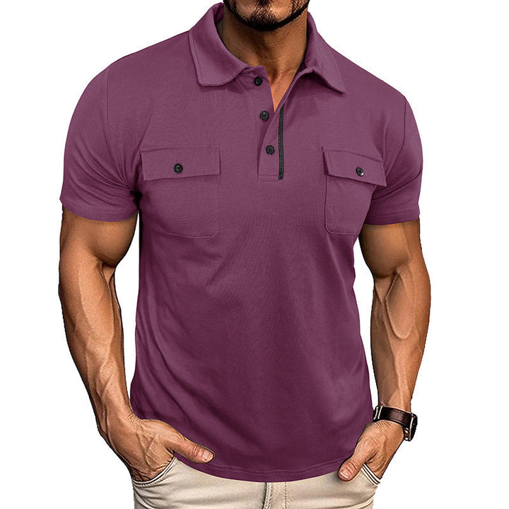 Heren Poloshirt | Knoopsluiting & Reverskraag | Met Borstzak | Lichtgewicht & Stijlvol