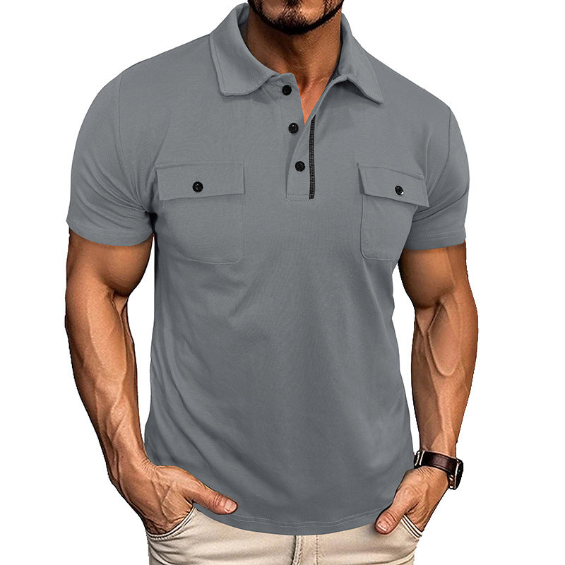 Heren Poloshirt | Knoopsluiting & Reverskraag | Met Borstzak | Lichtgewicht & Stijlvol