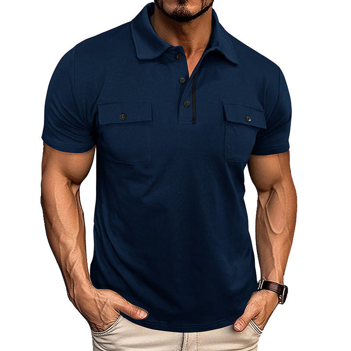Heren Poloshirt | Knoopsluiting & Reverskraag | Met Borstzak | Lichtgewicht & Stijlvol