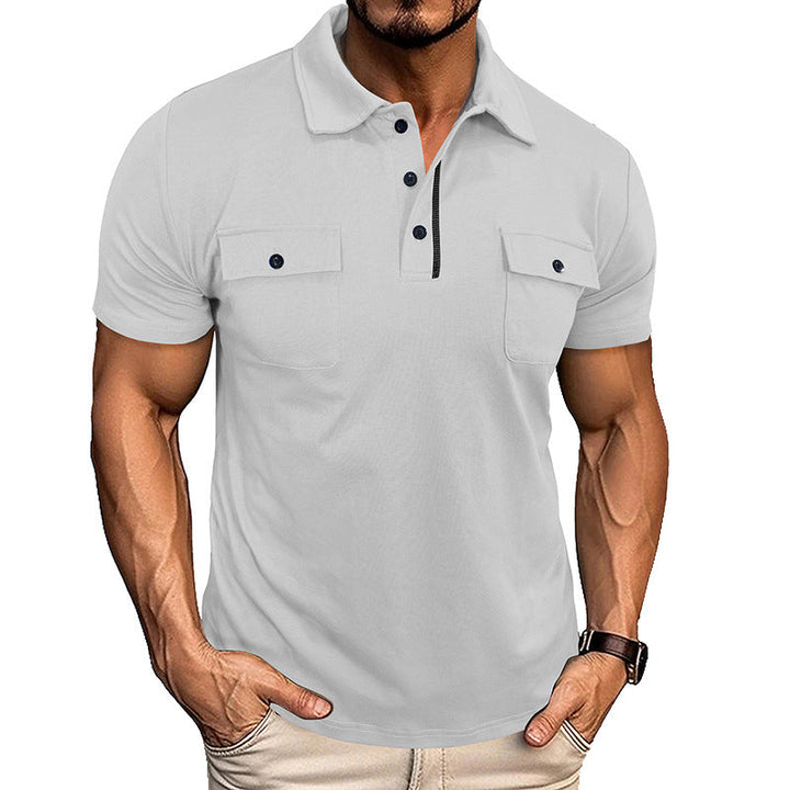 Heren Poloshirt | Knoopsluiting & Reverskraag | Met Borstzak | Lichtgewicht & Stijlvol