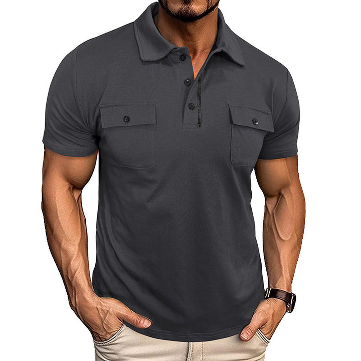 Heren Poloshirt | Knoopsluiting & Reverskraag | Met Borstzak | Lichtgewicht & Stijlvol