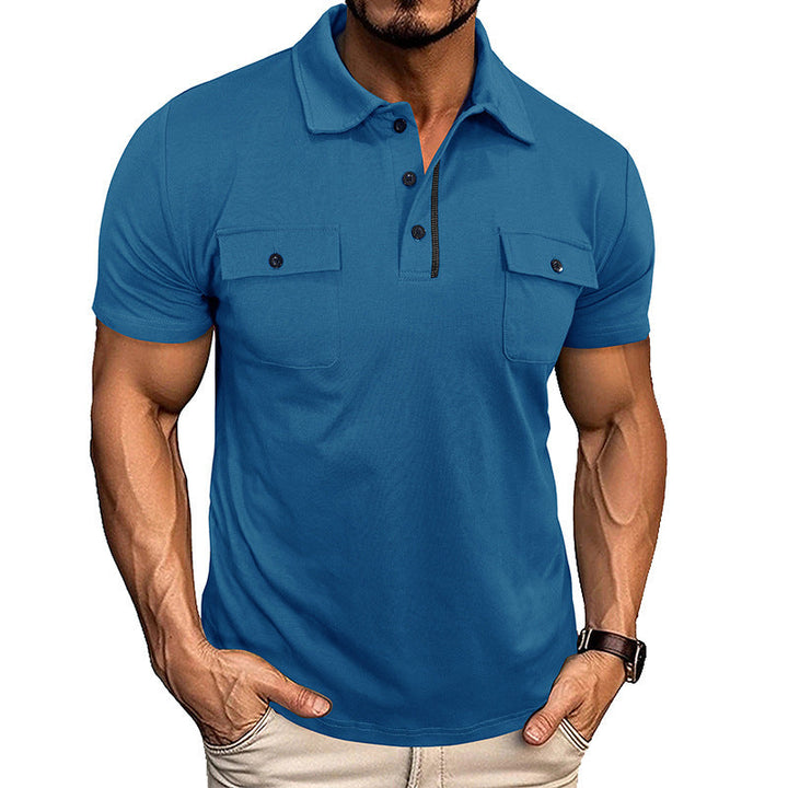 Heren Poloshirt | Knoopsluiting & Reverskraag | Met Borstzak | Lichtgewicht & Stijlvol