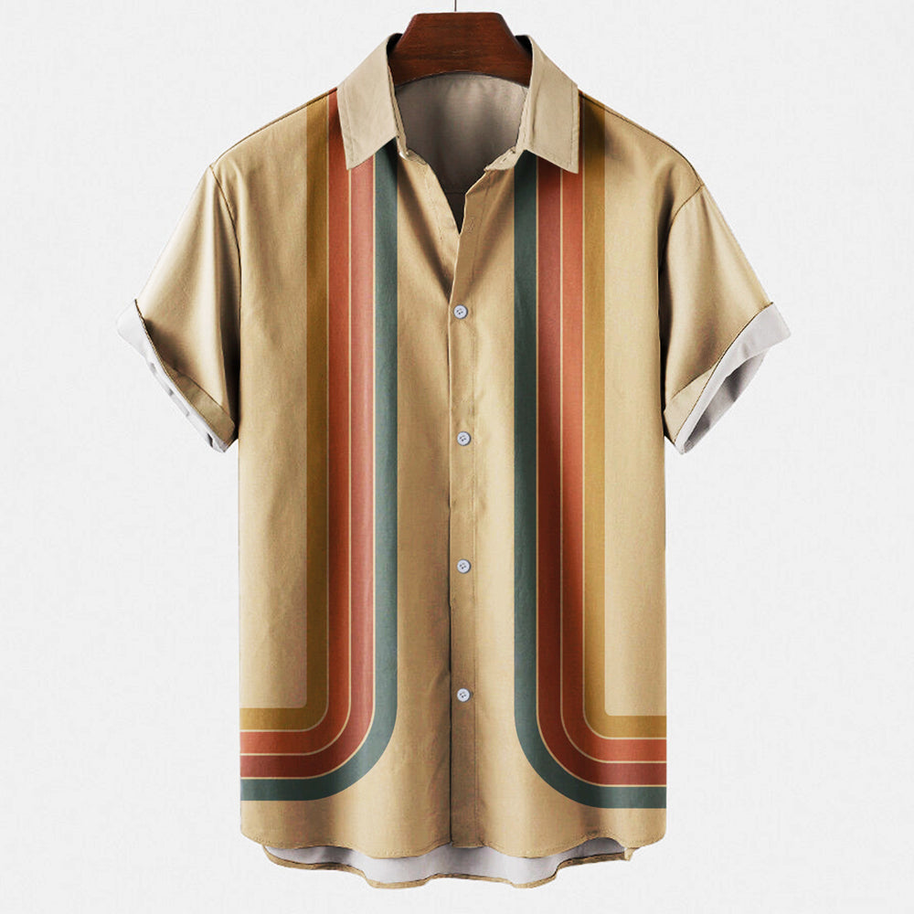 Heren Retro Overhemd | Veelzijdig & Comfortabel | Casual & Chic | Tijdloze Stijl
