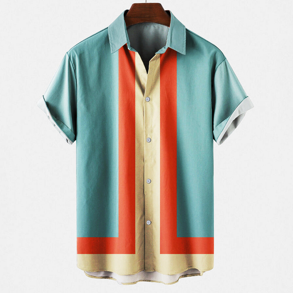 Heren Retro Overhemd | Veelzijdig & Comfortabel | Casual & Chic | Tijdloze Stijl