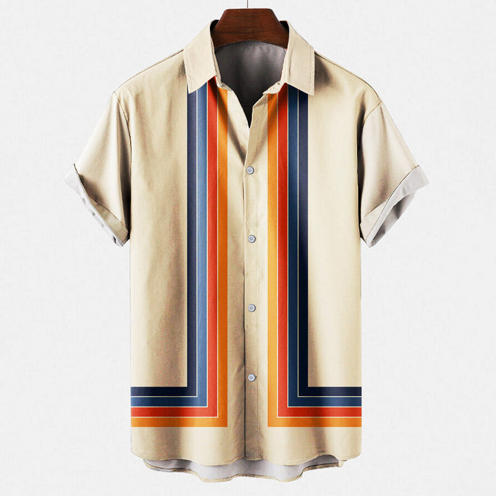Heren Retro Overhemd | Veelzijdig & Comfortabel | Casual & Chic | Tijdloze Stijl