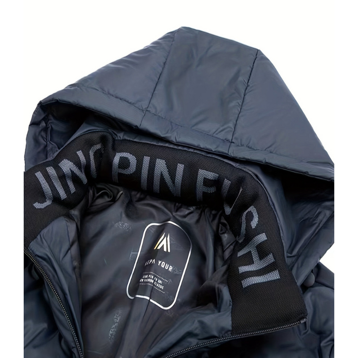 Winterjas Heren | Gewatteerde Manteljas met Capuchon | Warme