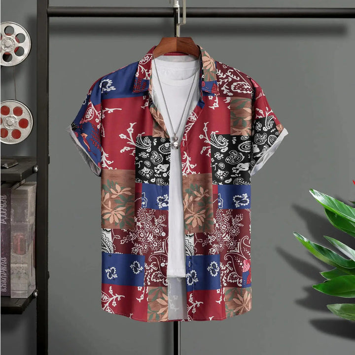 Heren Shirt | Tropische Bloemenprint | Resort Stijl | Zomer