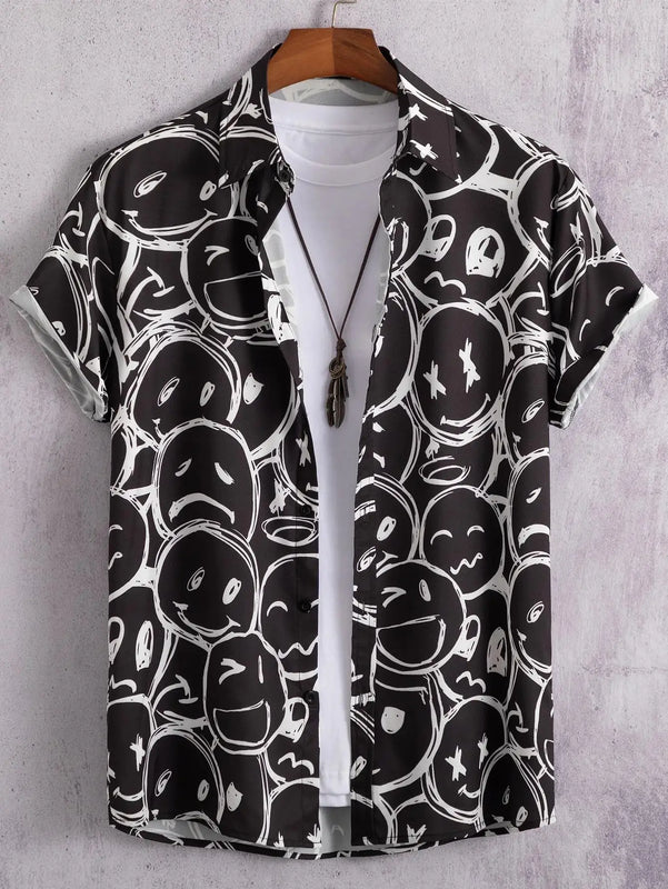 Heren Shirt | Tropische Bloemenprint | Resort Stijl | Zomer