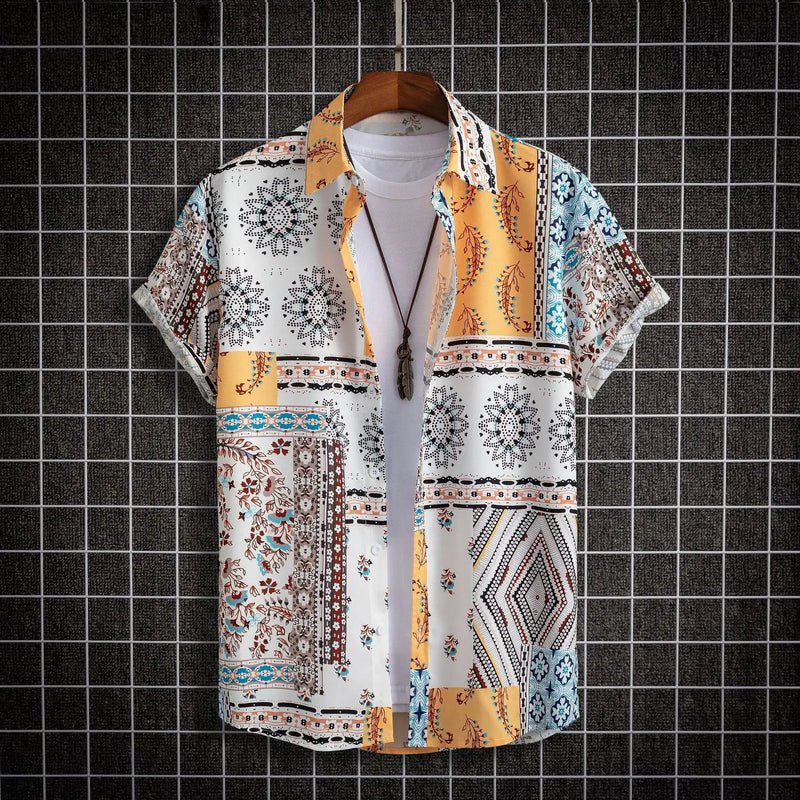 Heren Shirt | Tropische Bloemenprint | Resort Stijl | Zomer