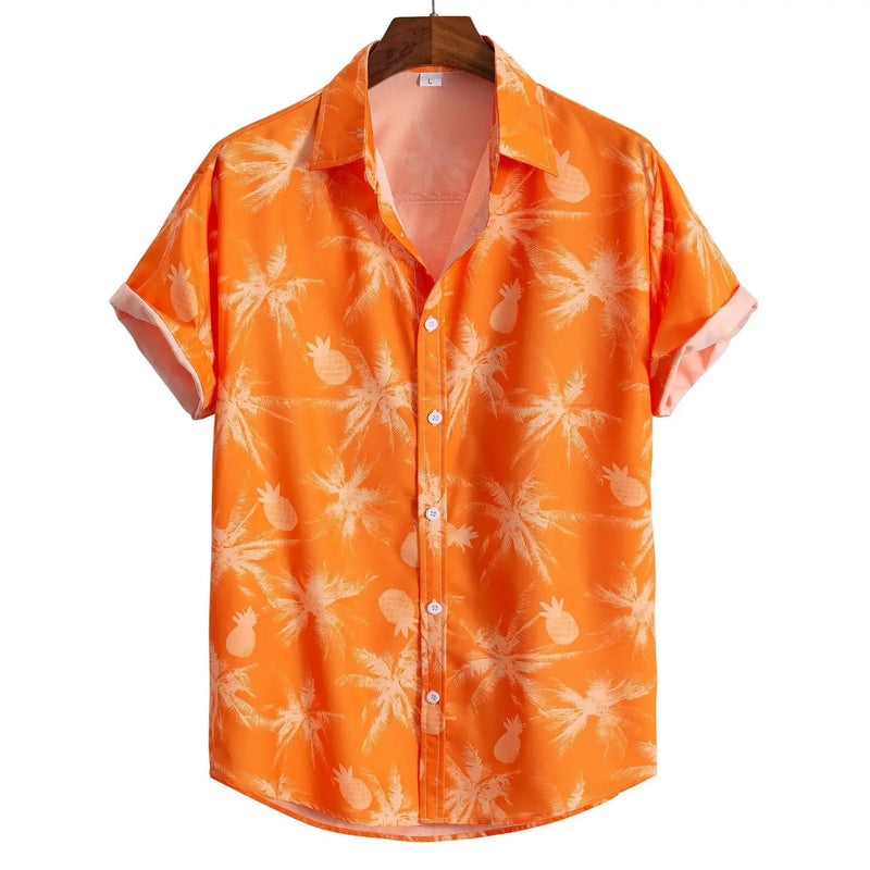 Heren Shirt | Tropische Bloemenprint | Resort Stijl | Zomer