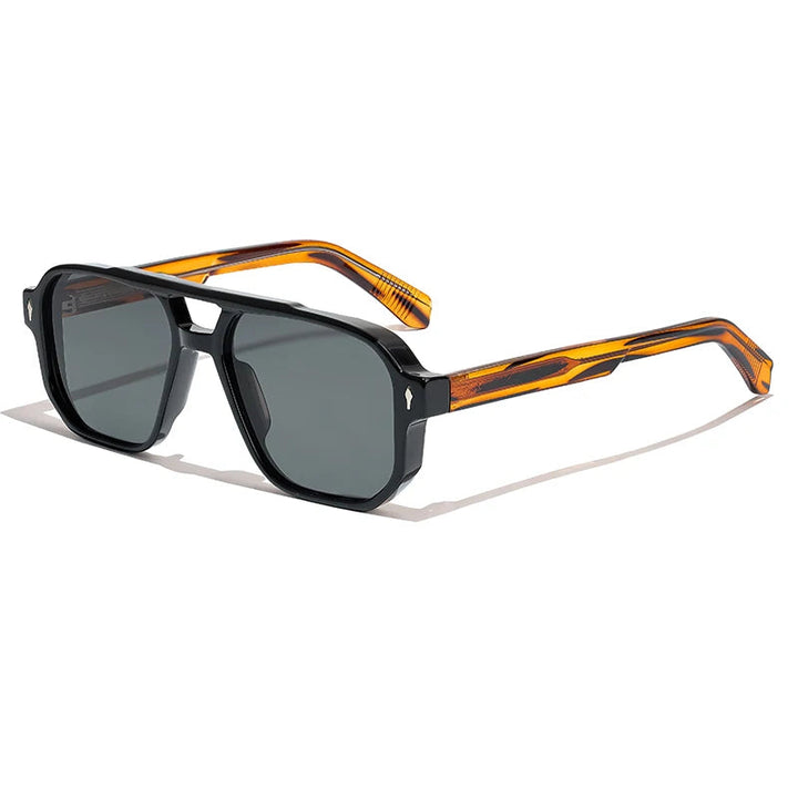 Heren Zonnebril | Vierkant Montuur | Spiegelglazen | Zomer