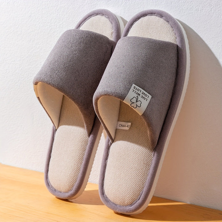 Unisex Pantoffels | Effen Kleur & Instapontwerp | Zachte Antislip EVA-Zool | Voor Thuis & Kantoor
