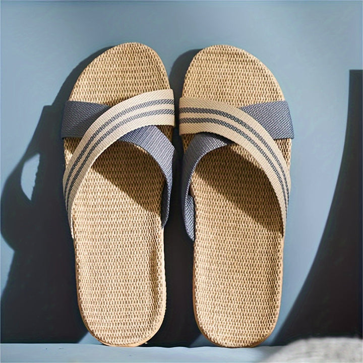 Heren Slippers | Kruisband Design | Comfortabel & Antislip | EVA Zool
