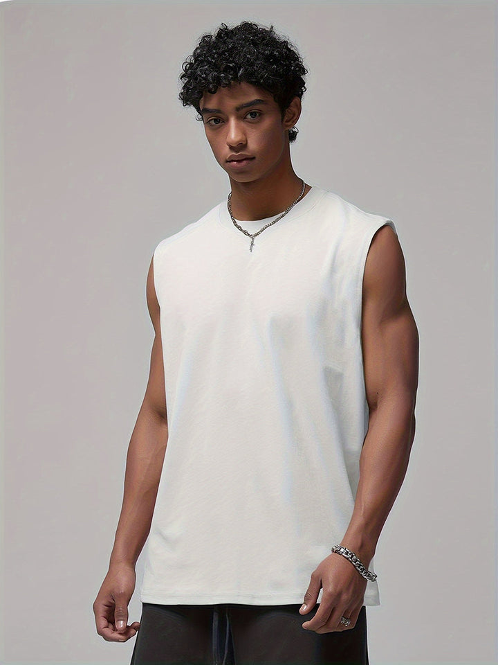 Heren Tanktop | Mouwloos & Lichtgewicht | Effen Design | Zomer Casual