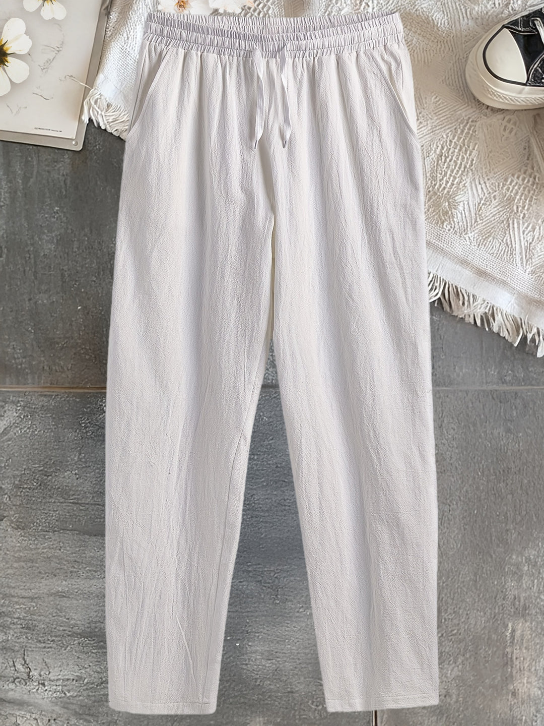 Heren Broek | Straight | Met Trekkoord | Zomer