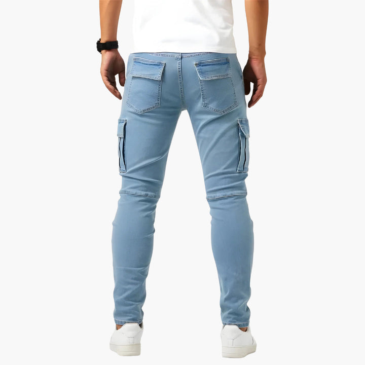 Heren Broek | Slimfit | Cargo Zakken | Herfst